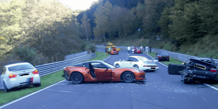 Car Accident on Track